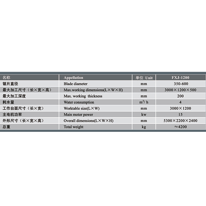 fxj-1200 آلة تمشيط